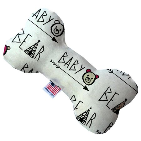 MIRAGE PET PRODUCTS Baby Bear Canvas Bone Dog Toy 10 in. 1326-CTYBN10
